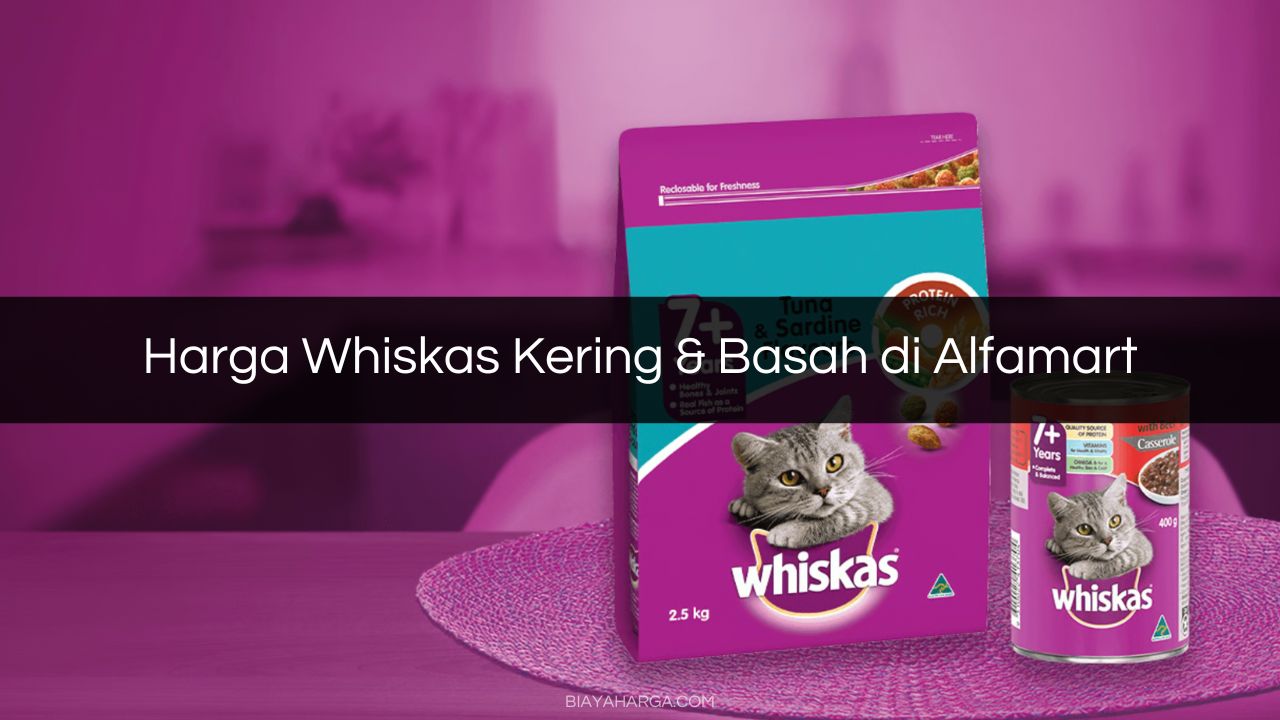 Harga Whiskas Kering & Basah di Alfamart