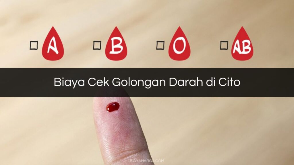 √ Biaya Cek Golongan Darah Di Cito Prosedur And Efek Samping