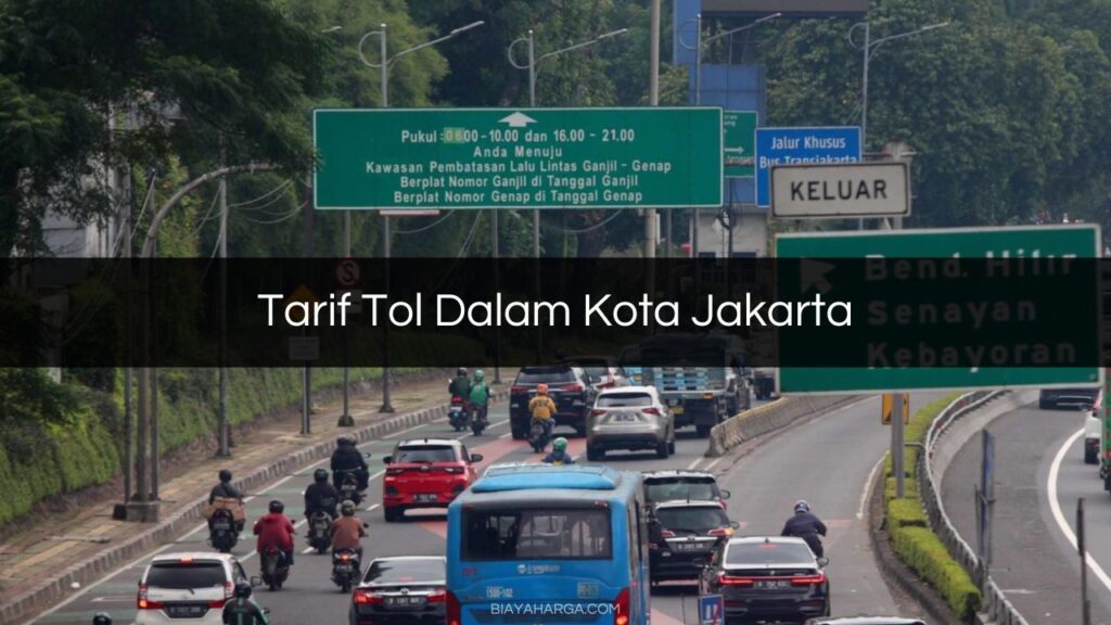 Tarif Tol Dalam Kota Jakarta Semua Golongan Rute Peta